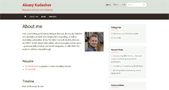 Desktop Screenshot of alexeykudashev.com